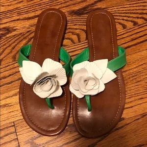 Colin Stuart flower sandals